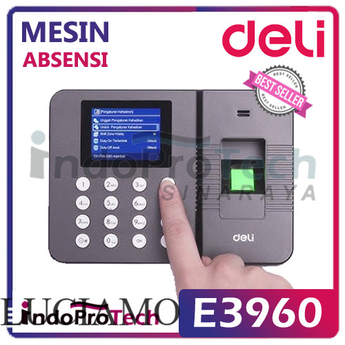 [  LUCIAMO ] Mesin Absensi Deli E3960 Sidik Jari - Mesin Absensi DELI E 3960