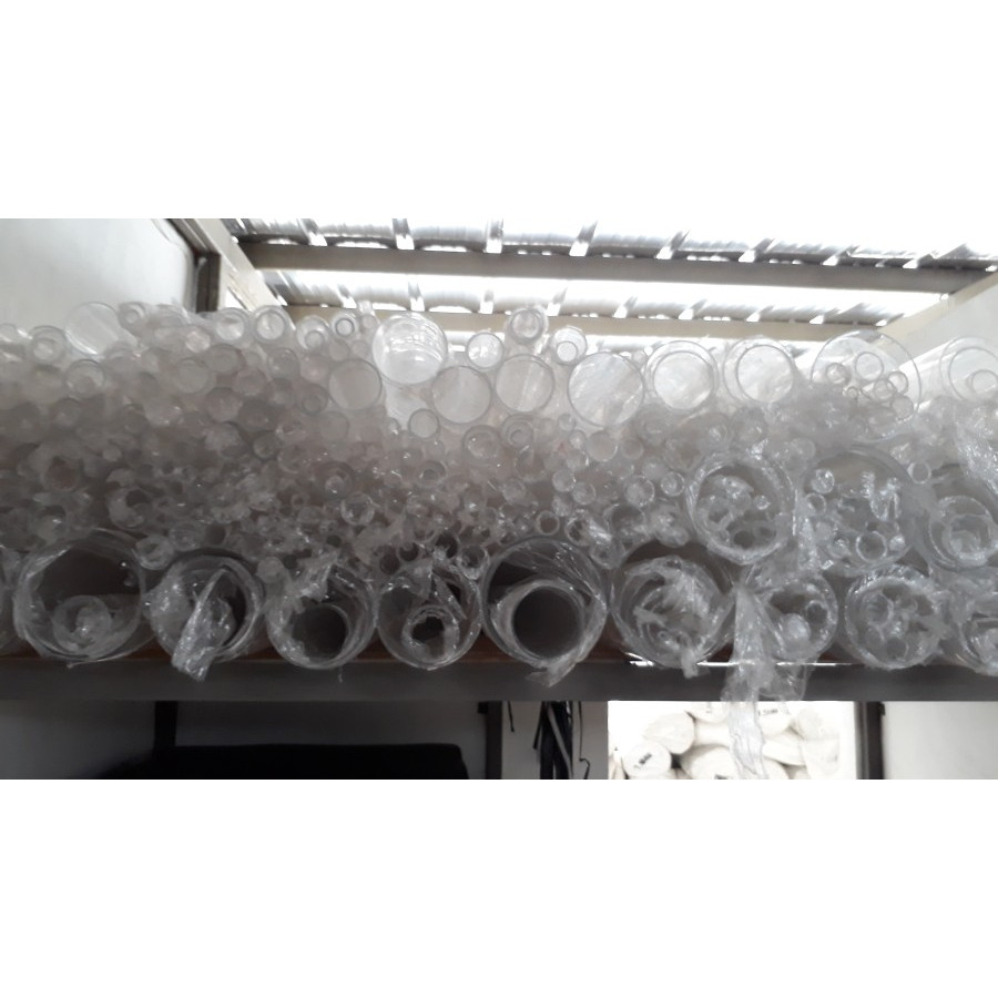Akrilik Pipa Tabung Bening Acrylic Tube Clear Transparan od mm cm " in inch x id mm cm " in inch 40 