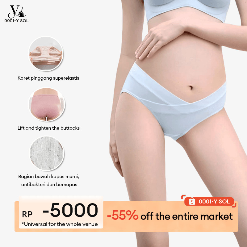 Celana dalam hamil Jumbo Bumil Pinggang Rendah CD Celana dalam bumil 20020