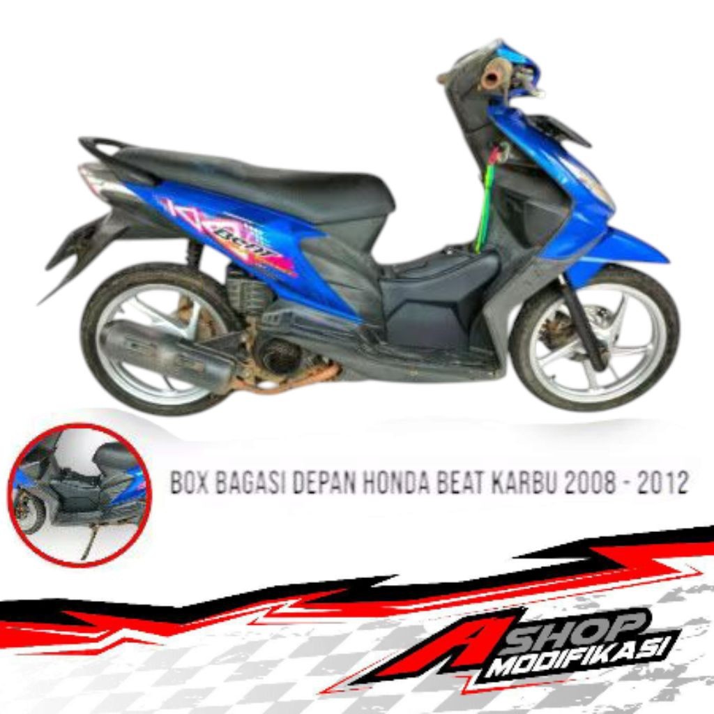 Box Depan Beat Karbu Untuk Berbagai Penyimpanan Barang Jas Hujan DLL