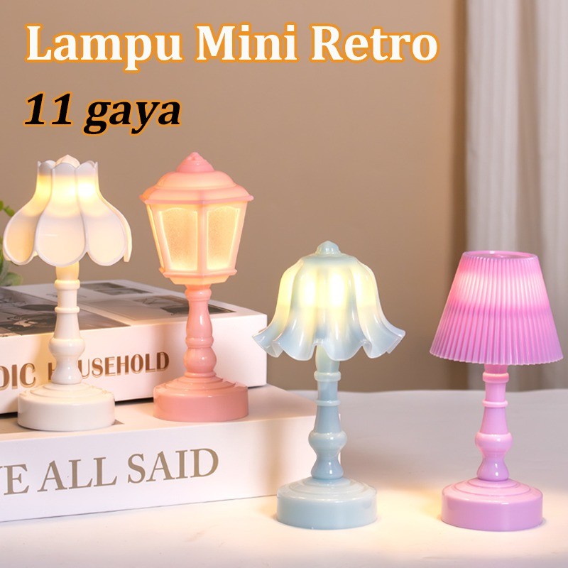Lampu MINI Retro Vintage/Lampu Meja Minimalis/ Ala Eropa Cocok Sebagai Lampu Tidur Dan Lampu Hias - 