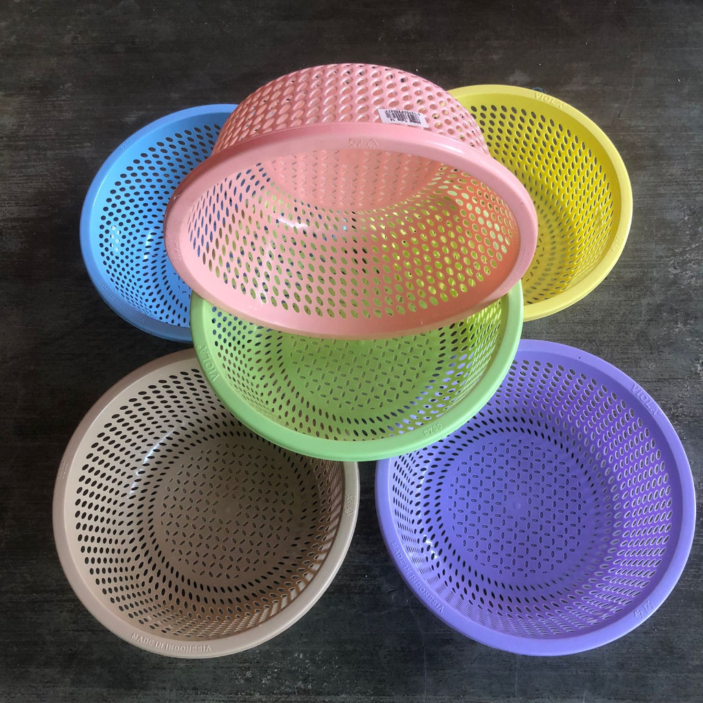 Wakul Tulip - Bakul - Besek - Keranjang Bulat plastik Viola