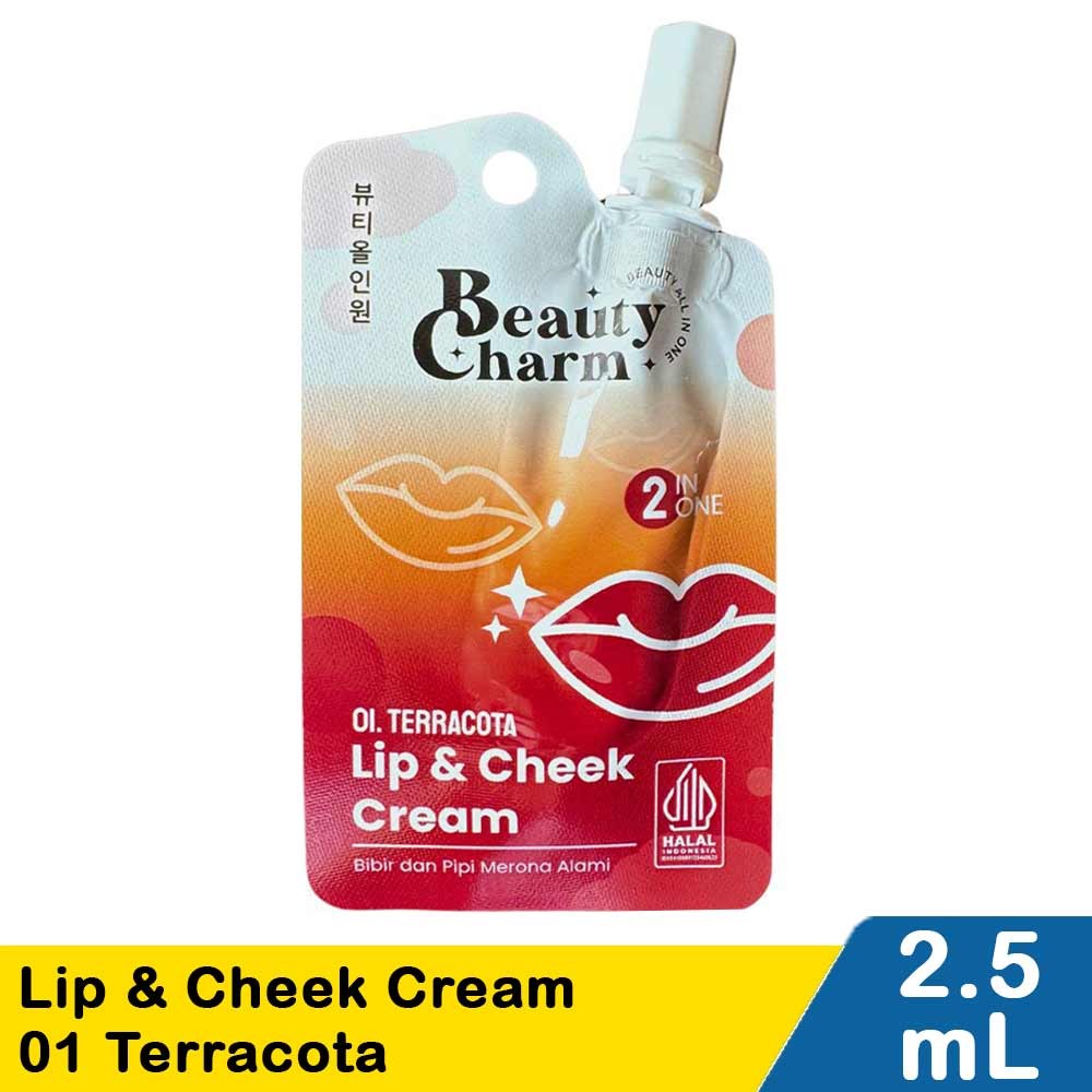 BEAUTY CHARM LIP & CHEEK CREAM 01 TERRACOTA 2.5mL