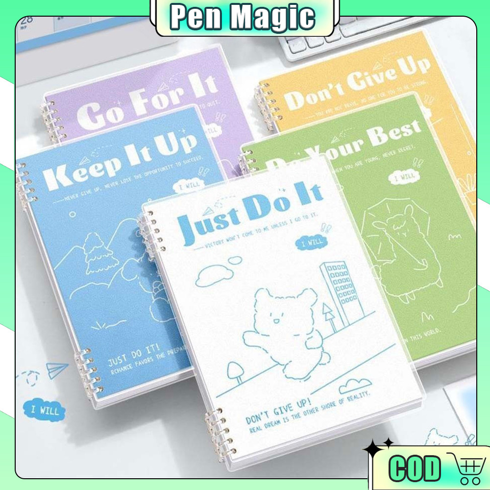 Notebook Buku B5 Flip Vertikal Buku Binder B5 Notebook Buku Tulis Sekolah Lucu Buku Notebook Aesthet