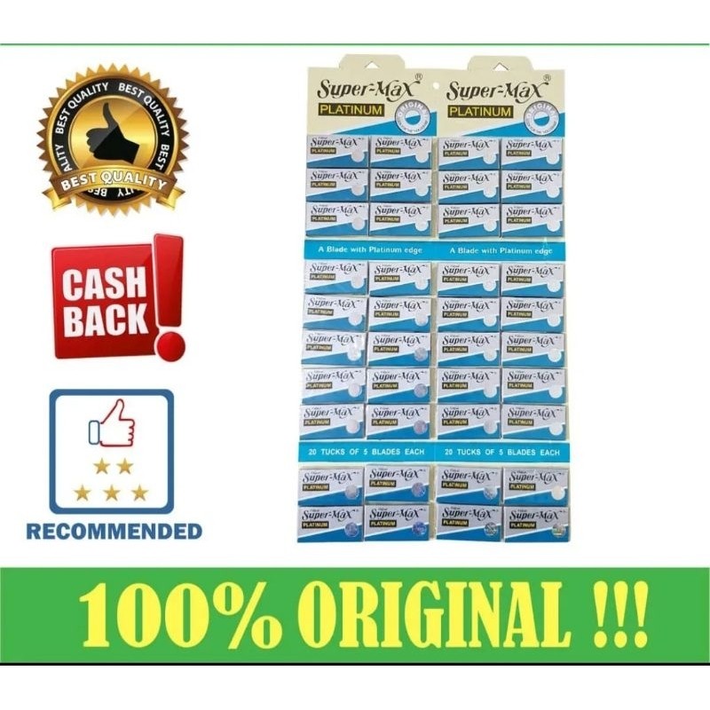 silet supermax platinum original ecer grosir redi