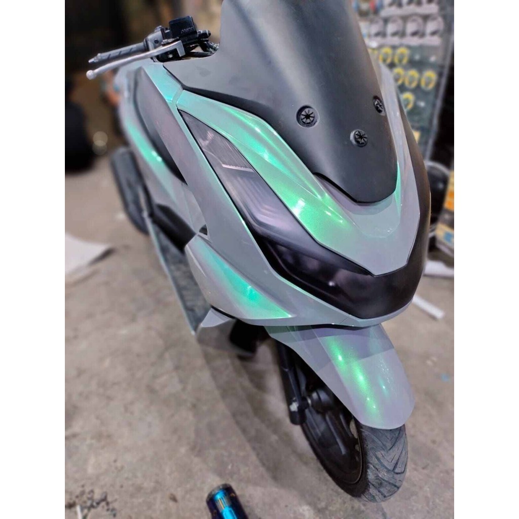 Skotlet Abu abu Lembayung Hijau Stiker Scotlite Magic Candy Sticker Motor Volcano Grey