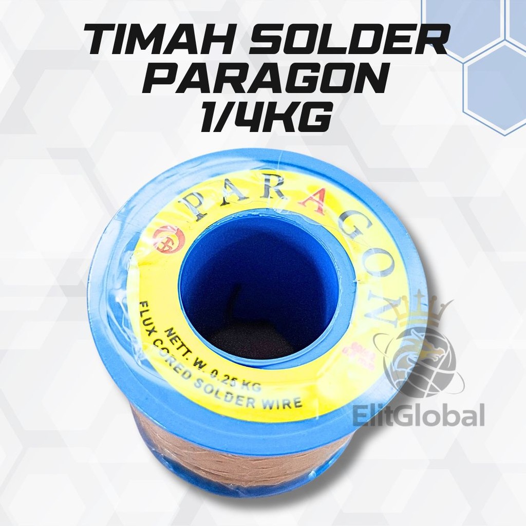 Timah Solder Paragon 1/4KG | Tenol Gulungan Besar Berkualitas