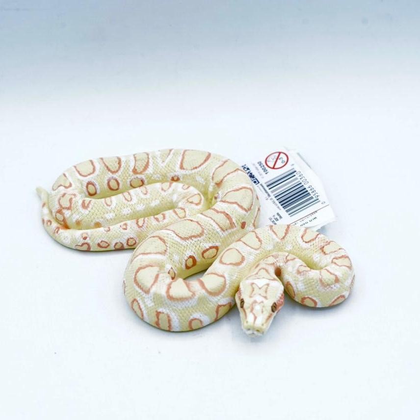 Safari Ltd Figure Albino Ball Python Ular Piton Snake Animal Figure Binatang Mainan Pajangan Edukasi