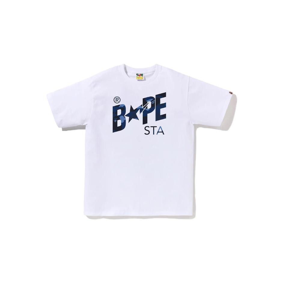 T-SHIRT PRIA A BATHING APE COLORS BAPE STA LOGO TEE WHITE SIZE L