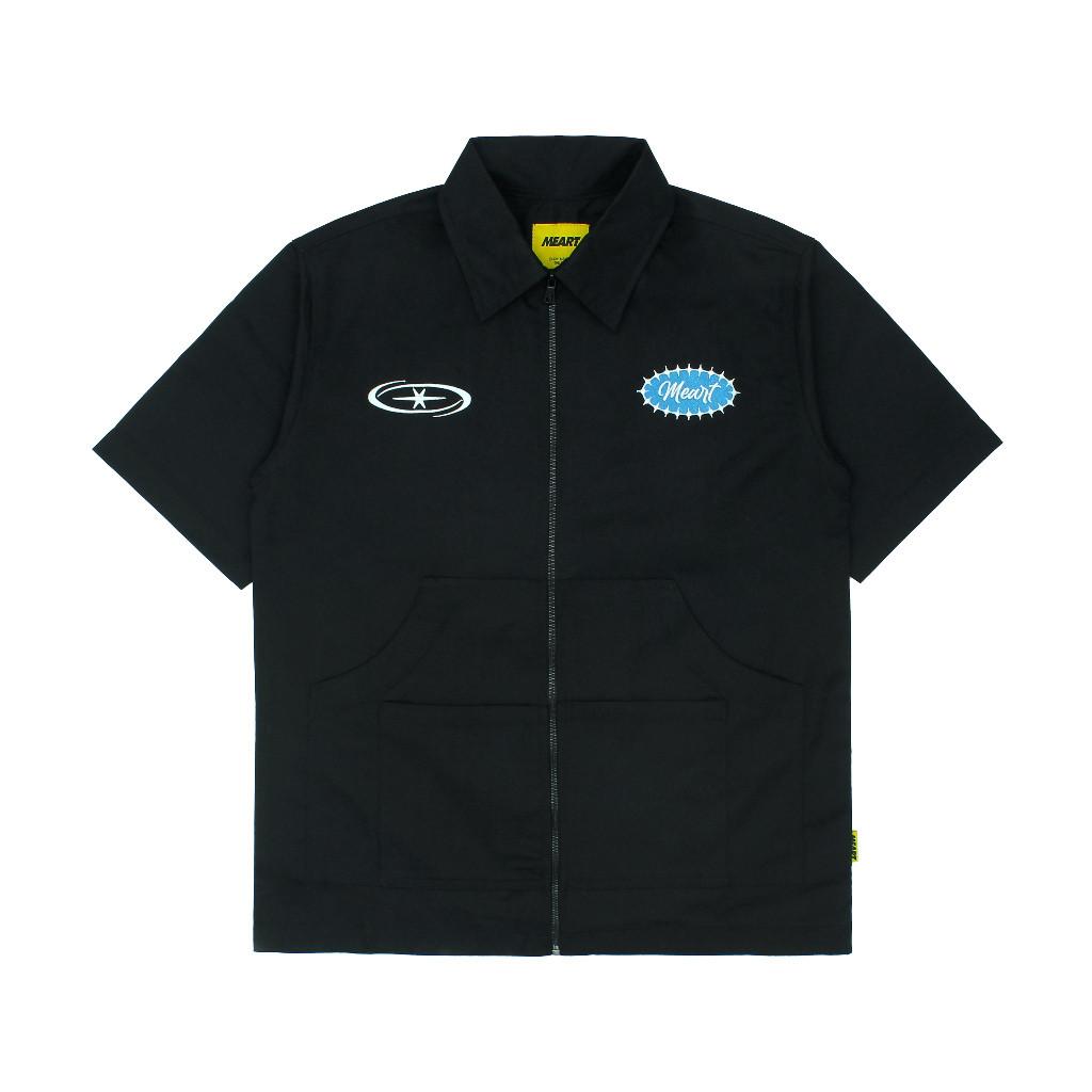 BACE.SHOP MEART - workshirt Boxy Saint - Zipper Black