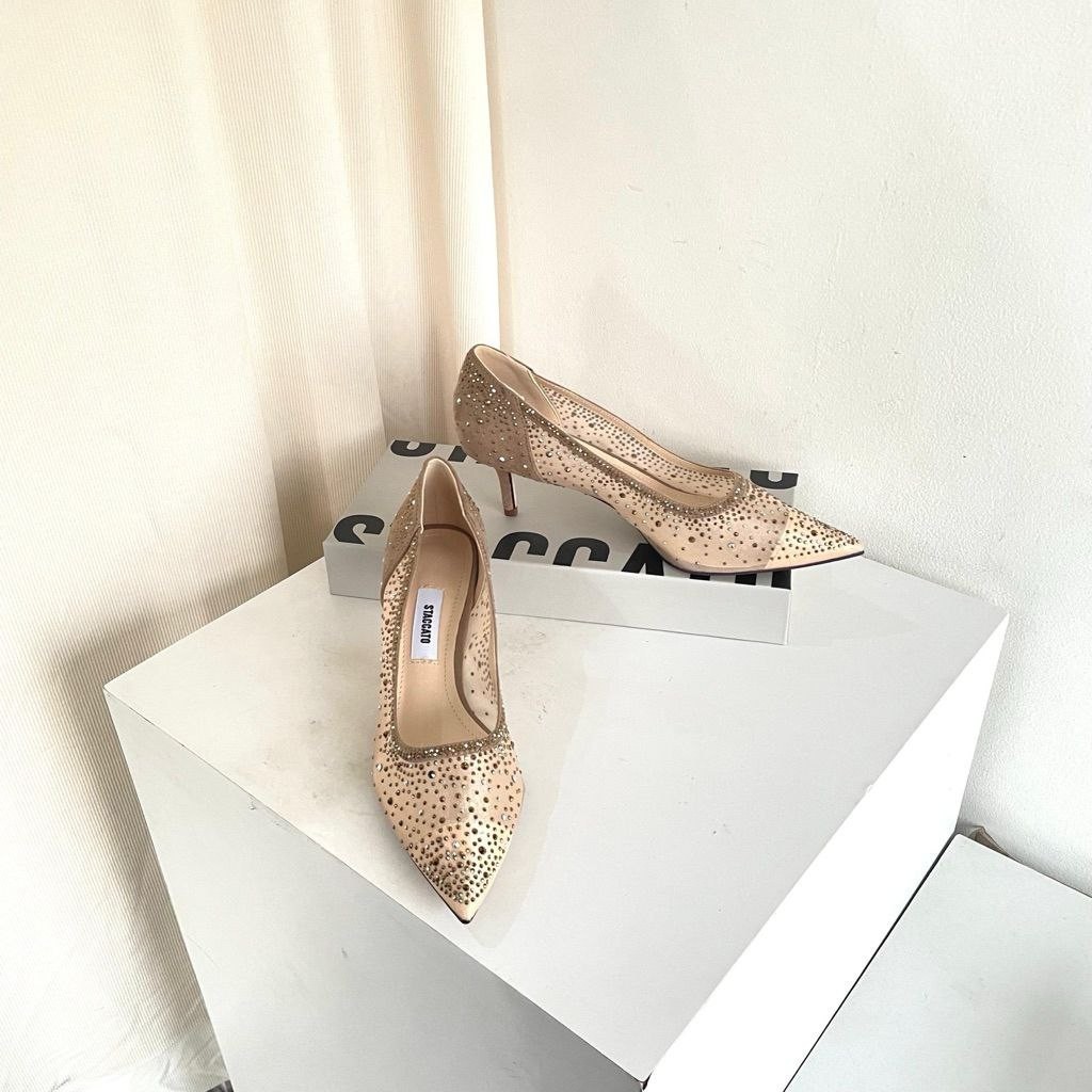 Sepatu Heels Staccato Nude Slingback 59007-1 - 6cm