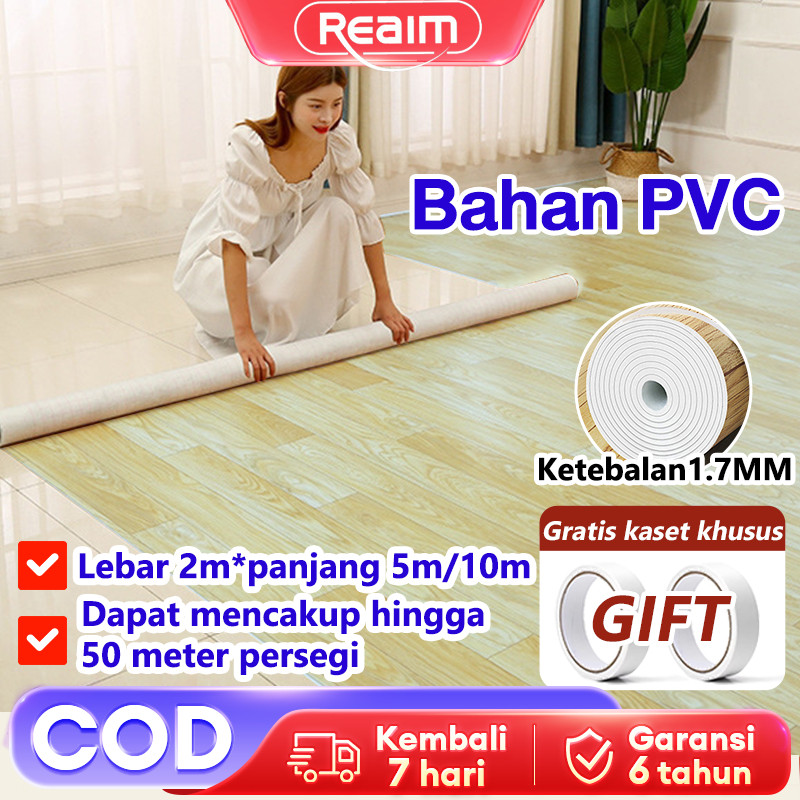 REAIM  KARPET LANTAI VINYL GULUNGAN TEBAL 1.5 MM METERAN 5M/10 M