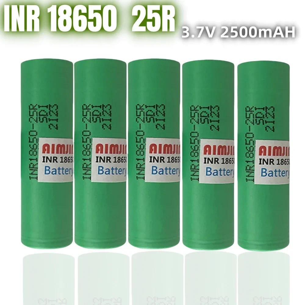 Battery 18650 2500mAh 30A INR18650 for Samsung 25R