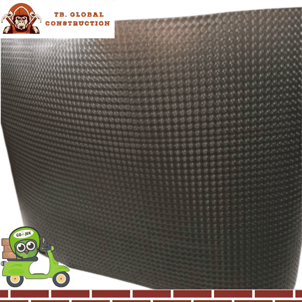 Fiber Pagar Dimensi Hitam Putih Tebal 0.6mm