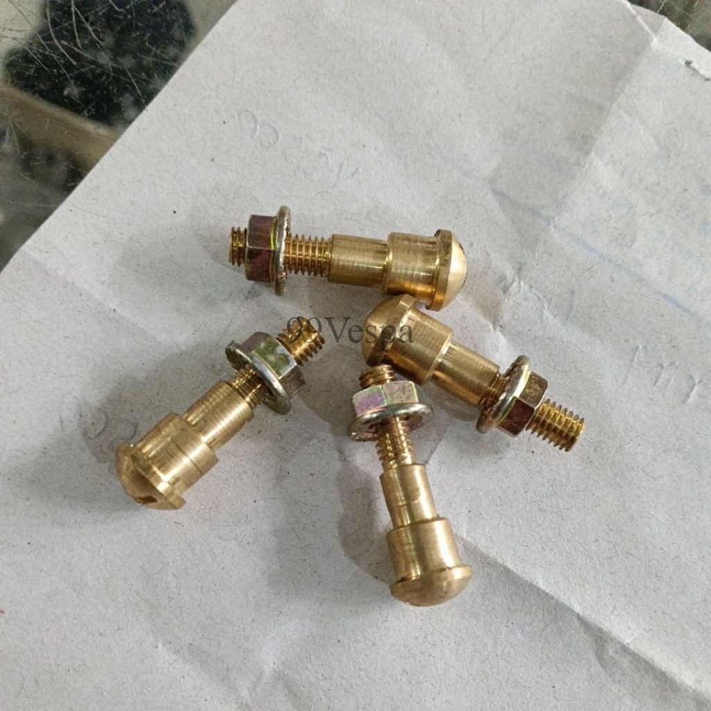 baut handel vespa min model ORI bahan Kuningan aksesoris vespa