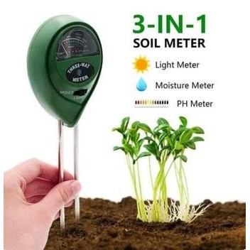 Digital Soil Analyzer Pengukur Suhu Tanah Ph Meter Tester 3 4 in 1 - 3 Soil 2 kaki by Inspire id