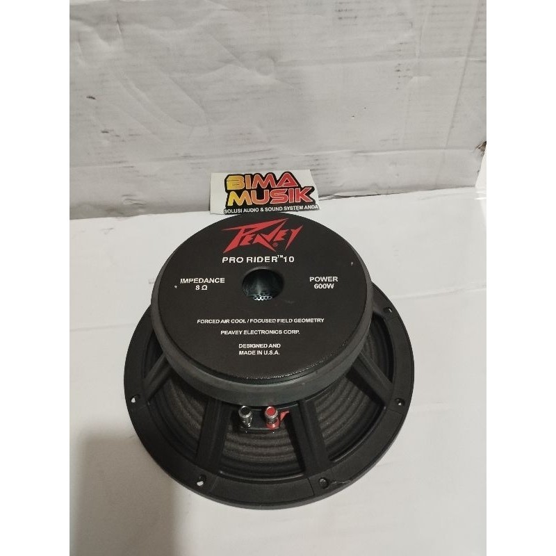 Speaker PEAVEY Pevey Pro Rider 10 Inch 10" 600 Watt Spiker Speker Componen Komponen Audio Musik Subw