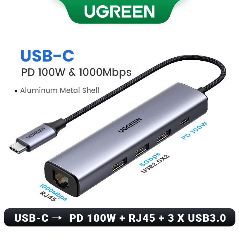 UGREEN USB3.0 HUB Type C to 4 Ports USB HUB 5Gbps USB3.0 Adapter For Macbook Pro Air M1 PC Laptop Ac