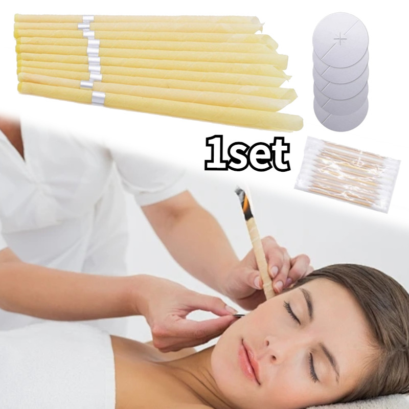 10pcs/Set Lilin Terapi Telinga Ear Candle Telinga Lusinan Earcandle Korek Kuping Lilin Pembersih Tel