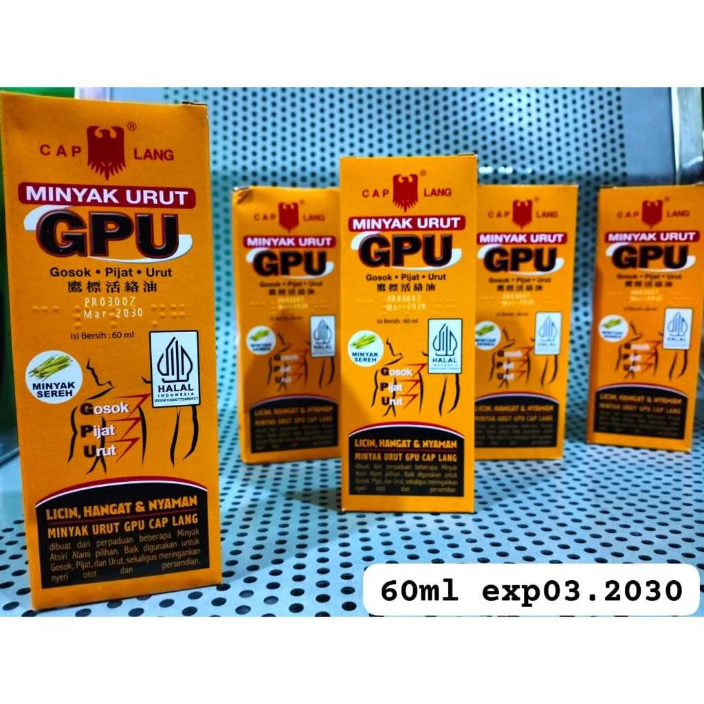 Minyak Urut GPU 30 ml dan 60 ml Termurah