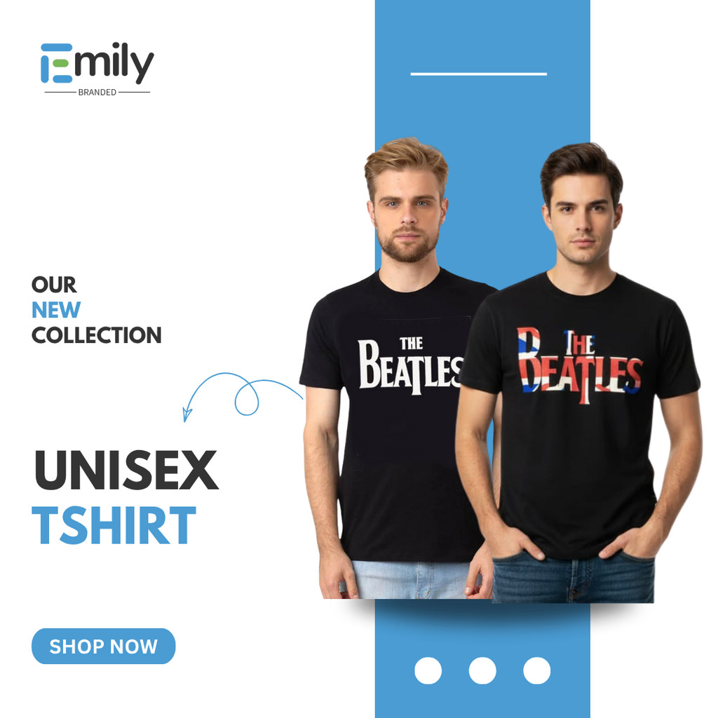 Kaos Giant Tee Jays The Beatles Edition Tshirt Unisex Bahan Katun