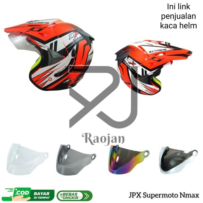 Kaca helm Jpx Supermoto Nmax Visor helm Jpx Supermoto Nmax