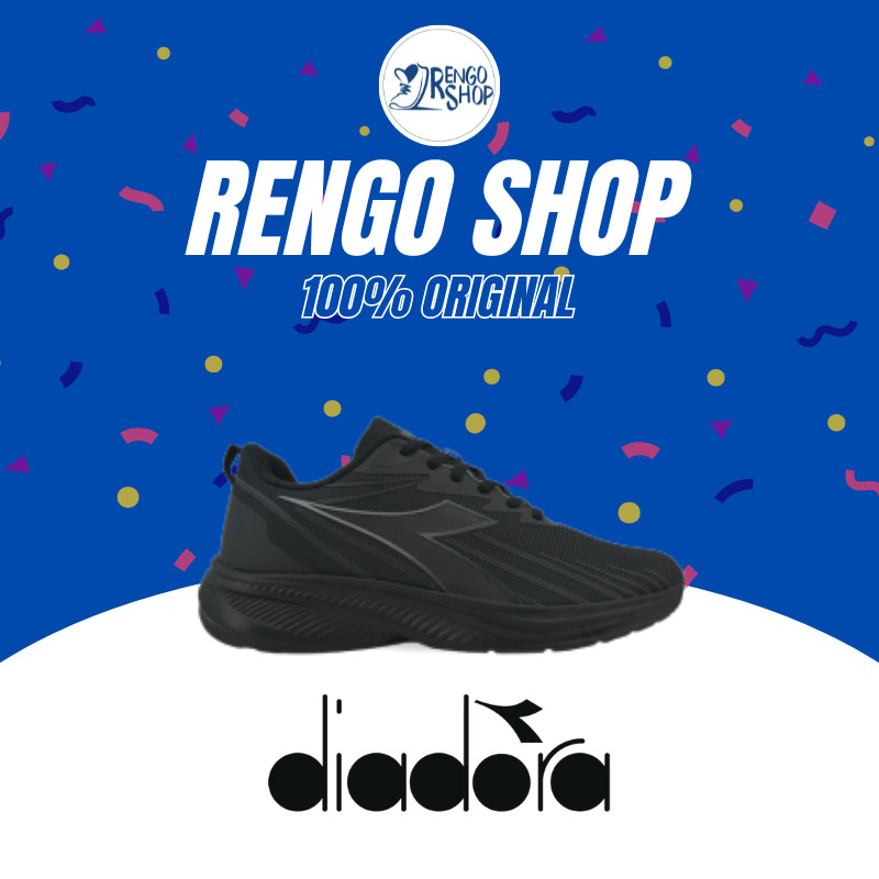 [Ori] Sepatu Sekolah Full Hitam Diadora Neala Full Black