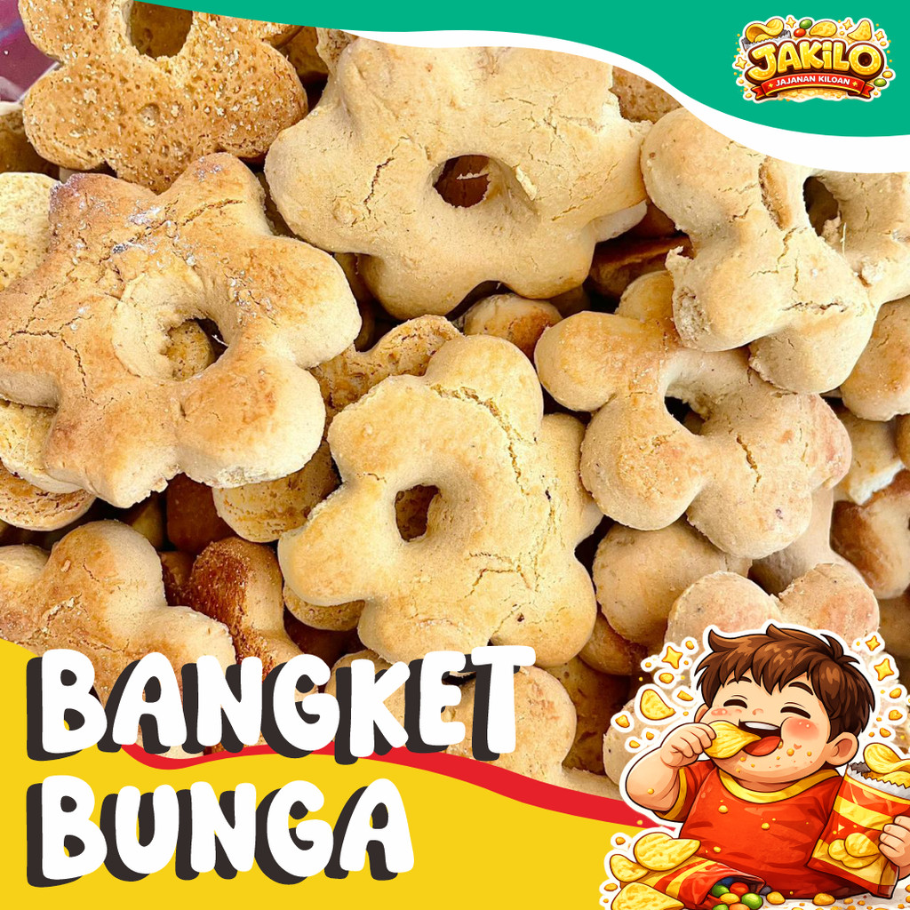 Kue Kering Bangket Jahe 500gr Kue Bangkit Jahe Manis - JAKILO Jajanan Kiloan