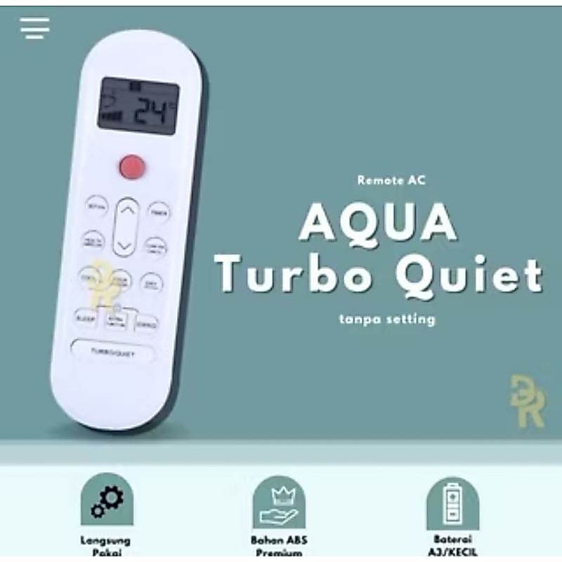 Remote AC split AQUA 1/2PK - 2PK Baru