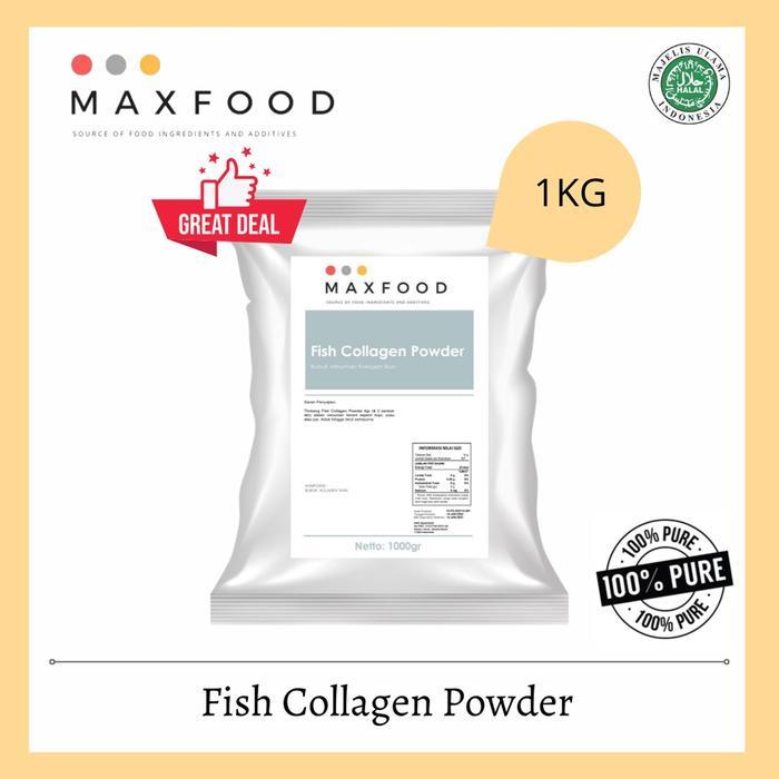 MAXFOOD - [1 KG] BUBUK KOLAGEN IKAN / FISH COLLAGEN POWDER DRINK