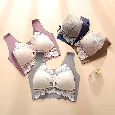 BIG SIZE sport bra model seamless bahan Latex Renda produk terbaru
