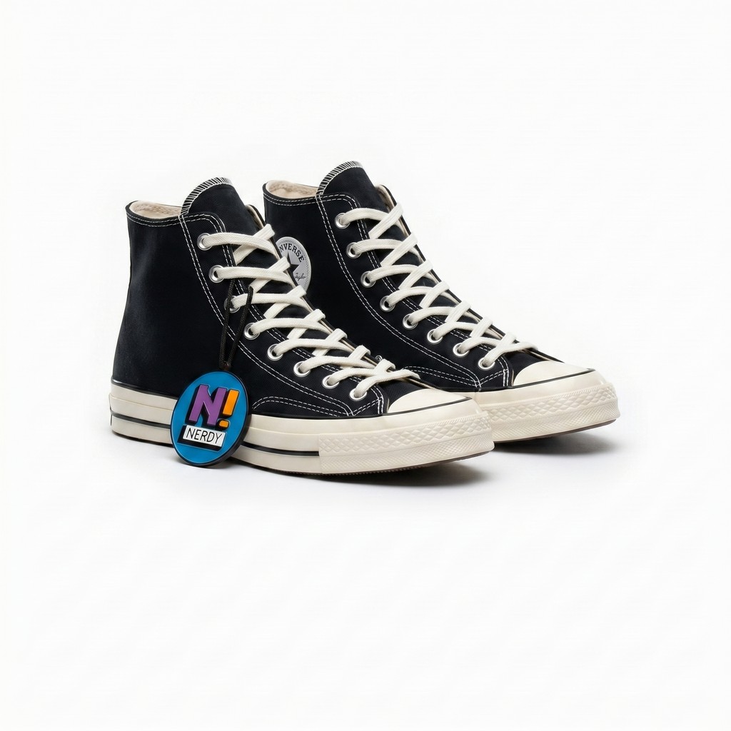 Chuck Taylor Vintage Canvas 70s High Black White 162050C