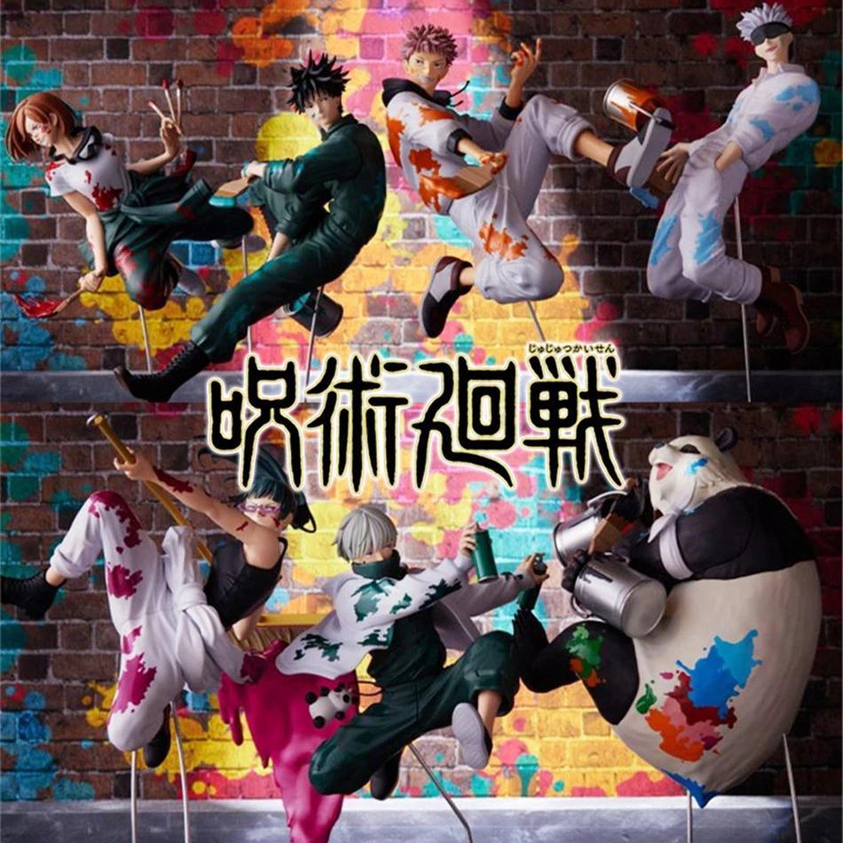 In Stock Jujutsu Kaisen Graffiti Battle Anime Action Figures Gojo Satoru Itadori Yuji PVC Collectibl