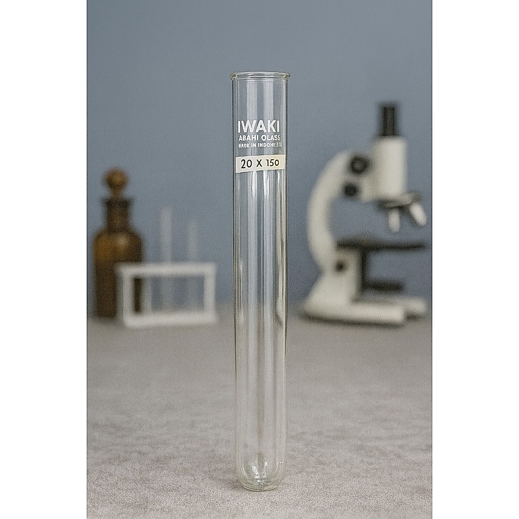Tabung Reaksi Kaca Pyrex /TestTube IWAKI 20 x 150 mm