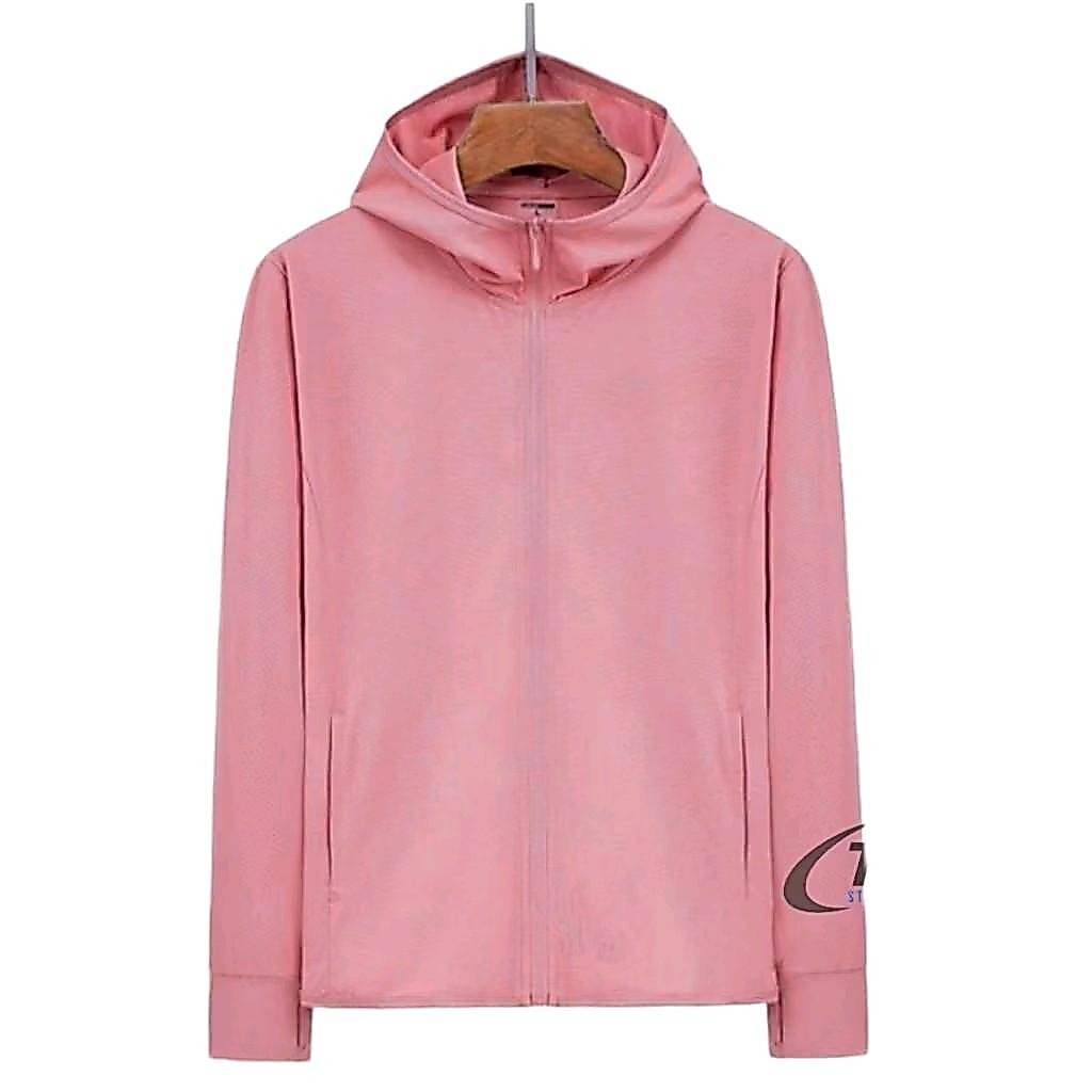 Jaket Olahraga Wanita Anti UV Mesh Hoodie UV Protection Women AIRism