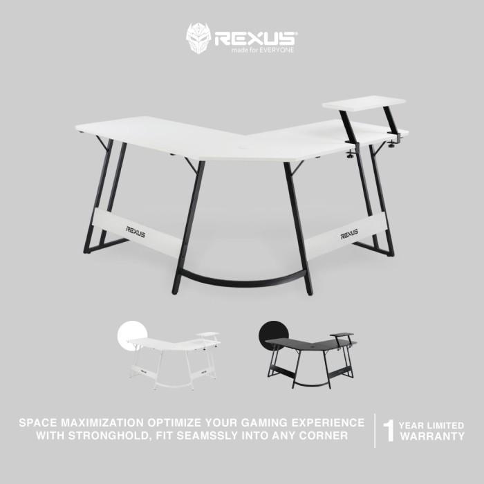Rexus Stronghold RXD230 / RXD-230 Corner Gaming Desk L Shape Meja