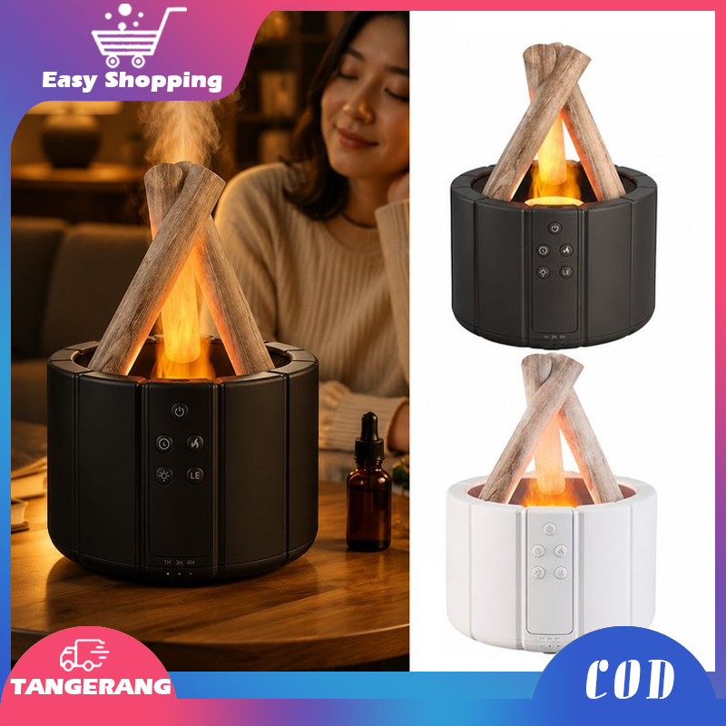 Bonfire Diffuser Humidifier Ultrasonic Aromatherapy Api Unggun Aroma Terapi Pelembab Udara Essential