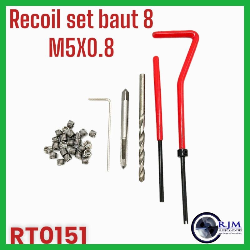 recoil set m5x0.8 recoil baut 8 recoil baut drat 8 set