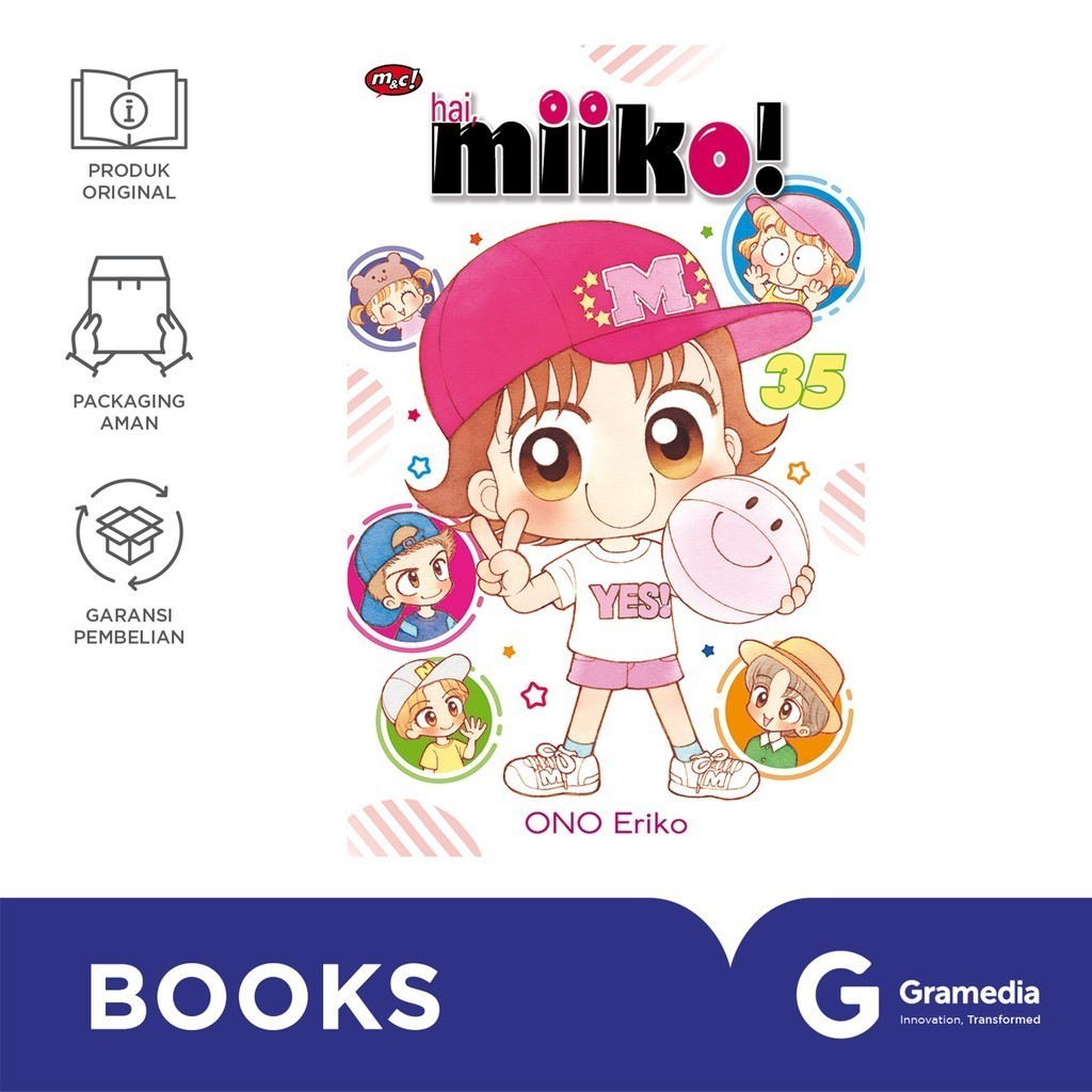 Gramedia Jember - Komik Hai, Miiko 35 - Bookpaper (Ono Eriko)