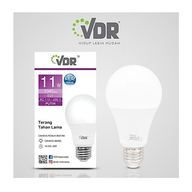 Bohlam LED VDR / Lampu LED VDR / LAMPU LED VDR Prima / Lampu LED Bulb Murah 11W  VDR