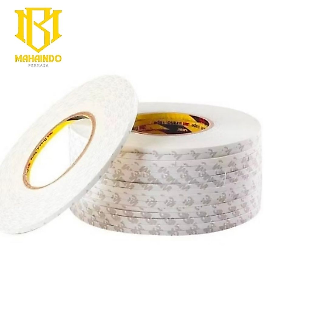 Double Tape 3M 9080 Coated Tissu Perekat Tipis 6mm x 50m