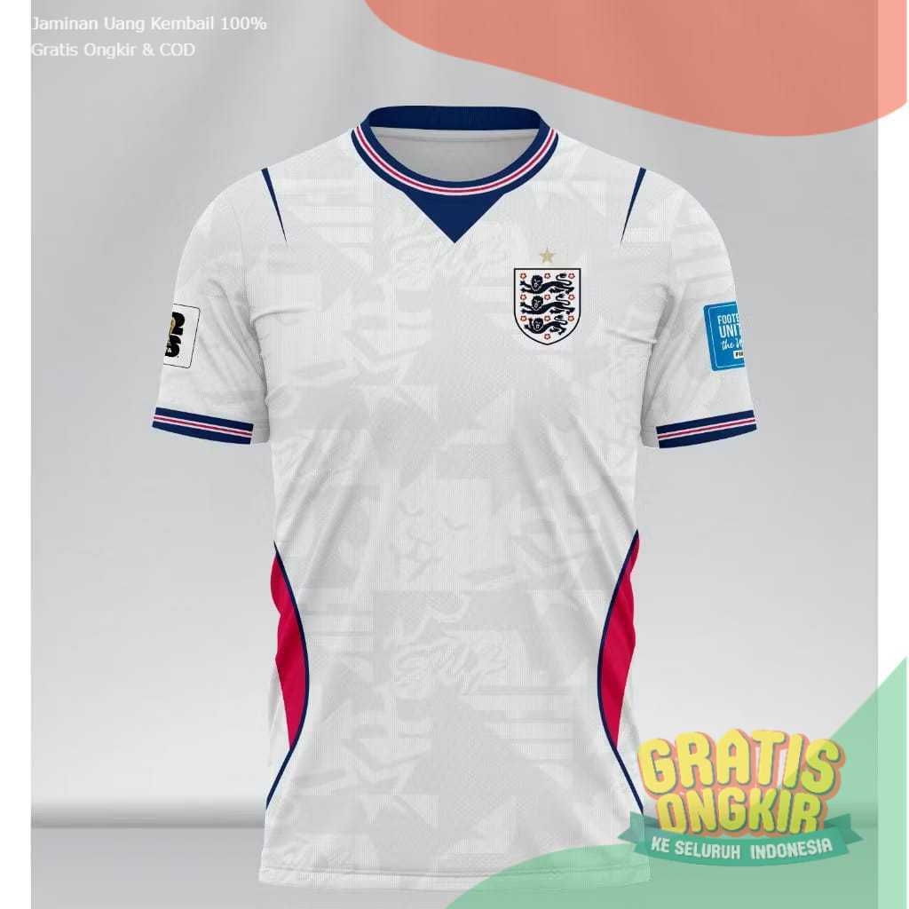 JERSEY BOLA INGGRIS AWAY FULL PATCH PIALA DUNIA 2026 TOP QUALITY TERMURAH/ pildun terbaru 2026 homea