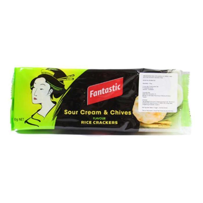 Fantastic rice cracker sour cream Chives 100g