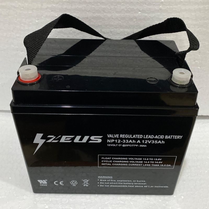 Aki UPS 12v 33ah -35ah Zeus Aki Vrla 12v33ah -35ah Aki solar panel aki UPS aki Genset