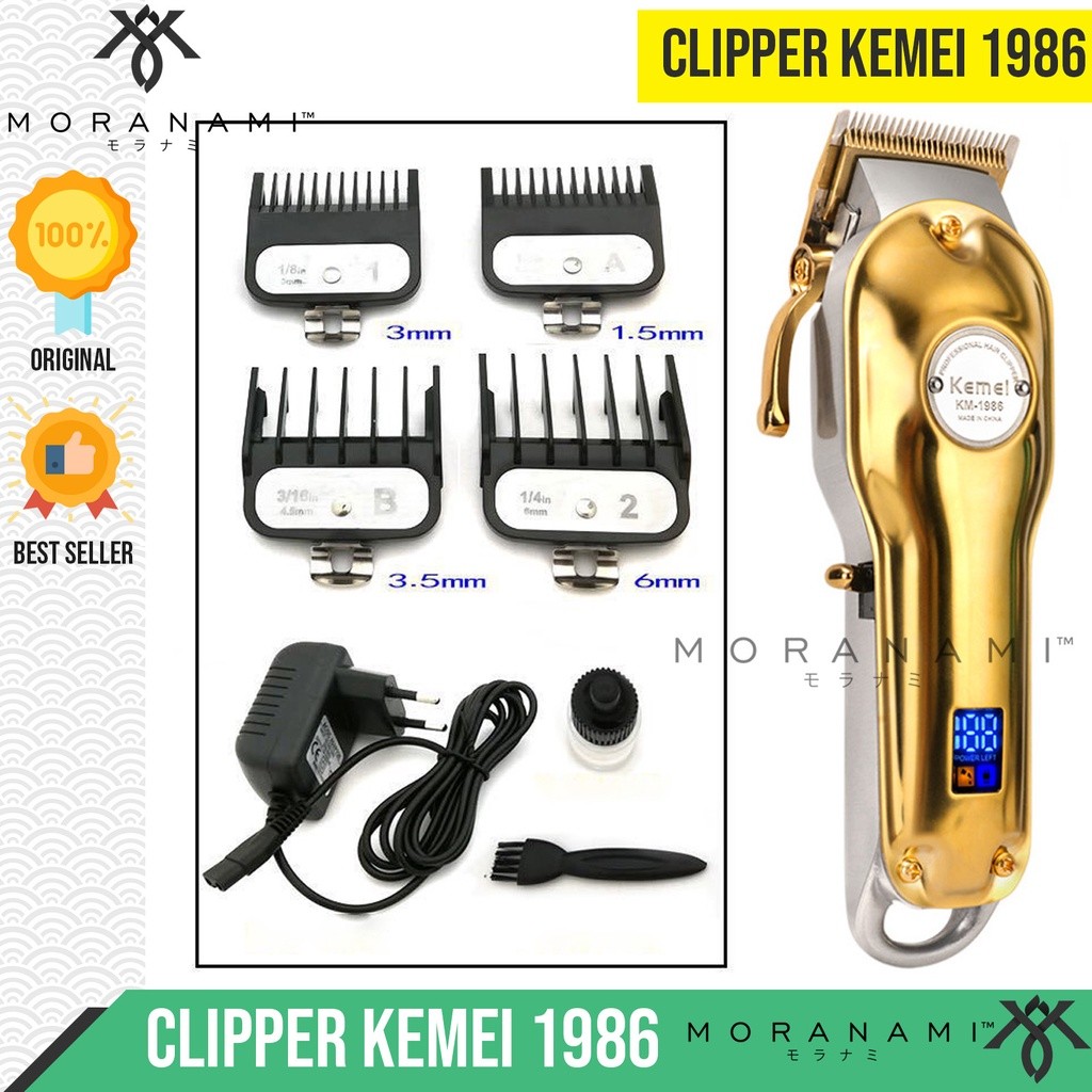 KEMEI 1986 Alat Cukur Mesin Cukur Rambut Kemei Hair Clipper KM 1986 Original