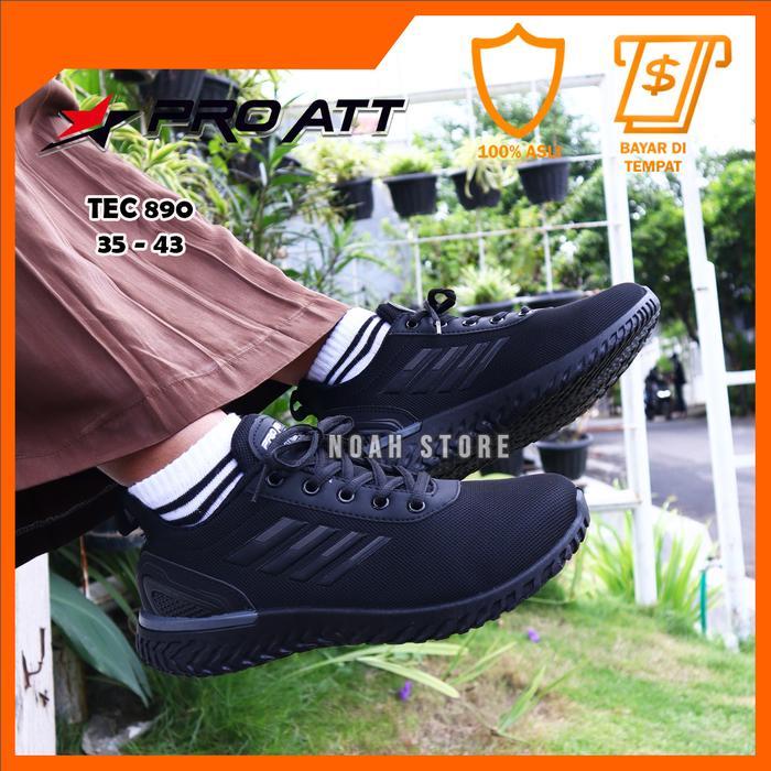NOAH - PROMO Sepatu Sekolah Anak PRO ATT TEC 890 35 - 43 / Sepatu Sekolah Hitam / Sepatu Sneakers fa