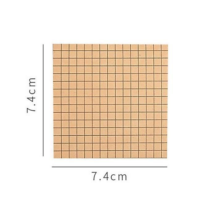 "New" (75 Lembar) Sticky Notes Brown White Memopad Sekolah Kantor SN8007