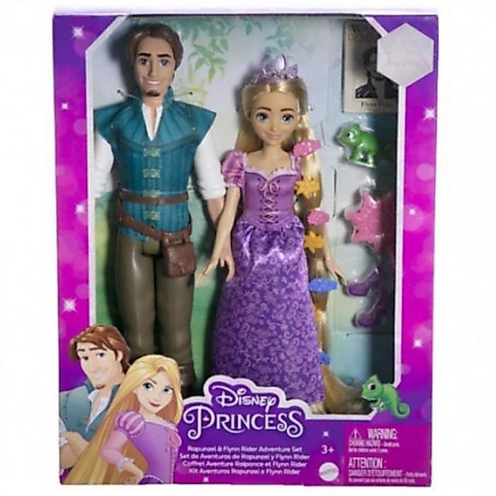 NEW MAINAN BONEKA DISNEY PRINCESS RAPUNZEL & FLYNN DOLL