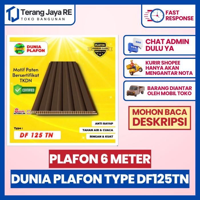Plafon PVC 6 Meter Merek Dunia Plafon