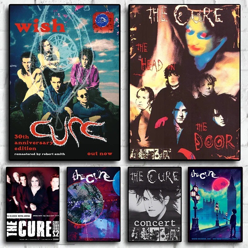 

Music Star Rock Band The Cure Tour Classic Album Picture For Fans Room Living Art Home Wall Decor Canvas Painting Poster Gift